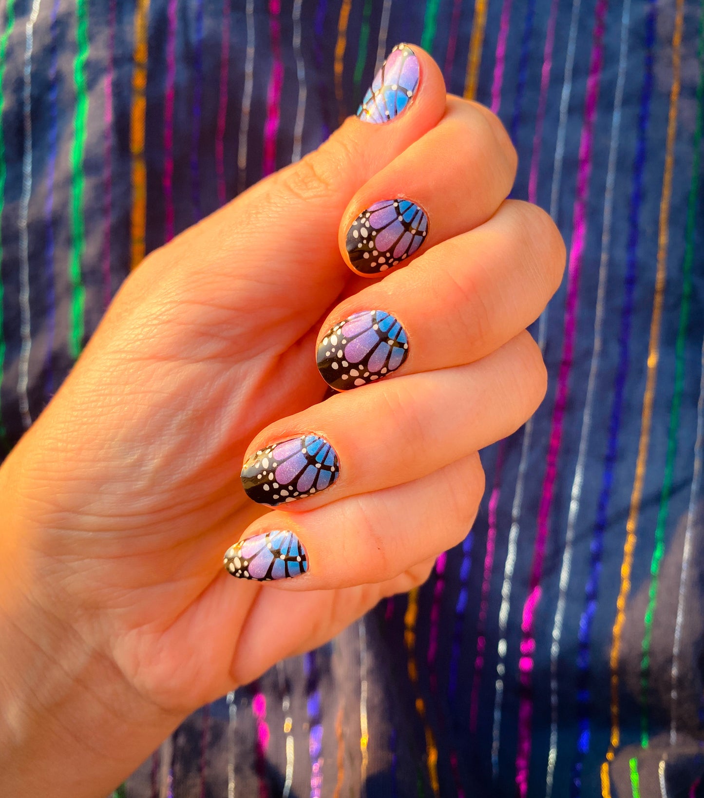 BeauMama Vibrant Wings Semi Cured Gel Nail Wraps