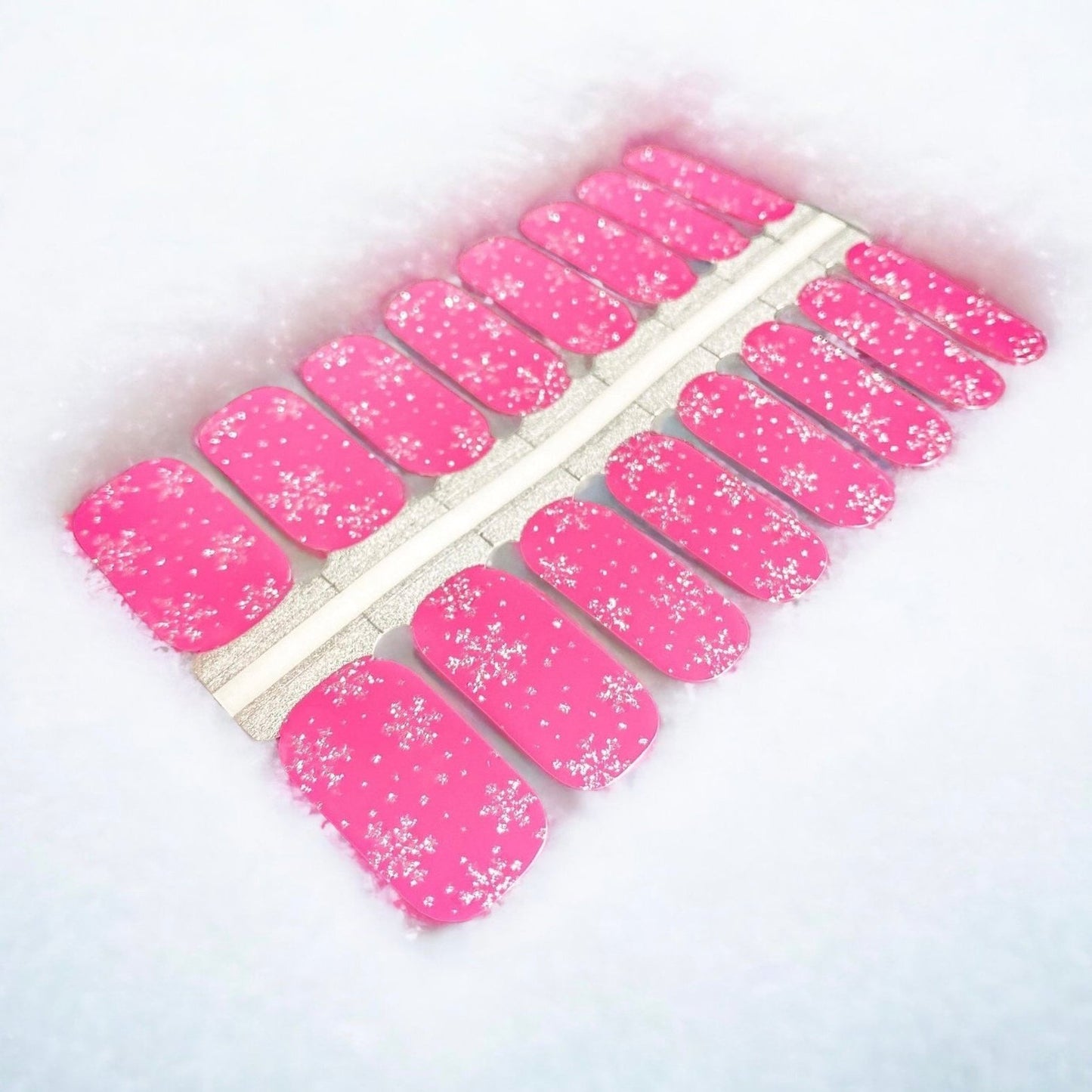 BeauMama Pink Frost Nail Wraps