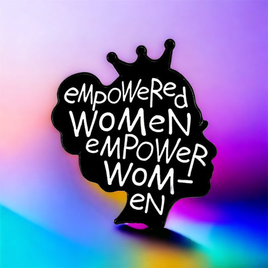 Empowered Women Crown Enamel Pin