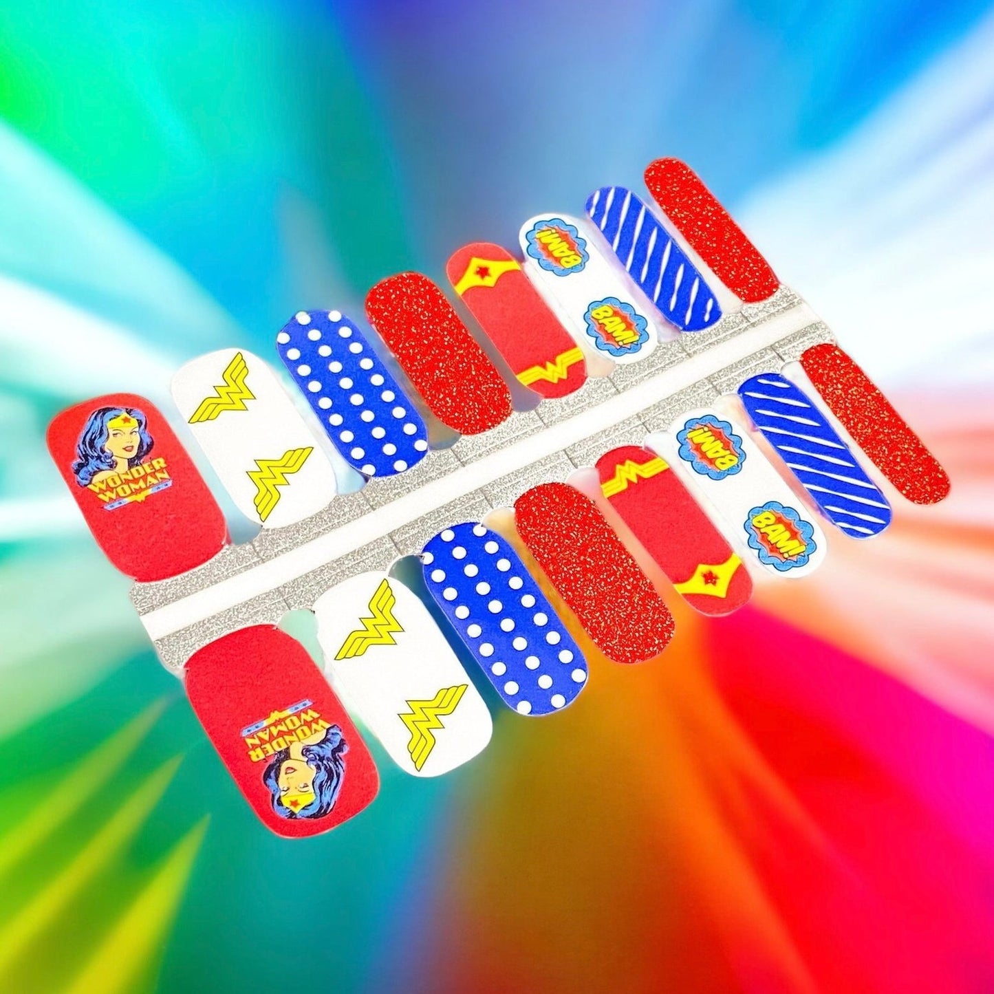 BeauMama Wonder Woman Nail Wraps