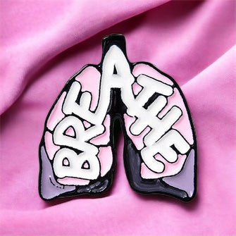 Breathe Enamel Pin