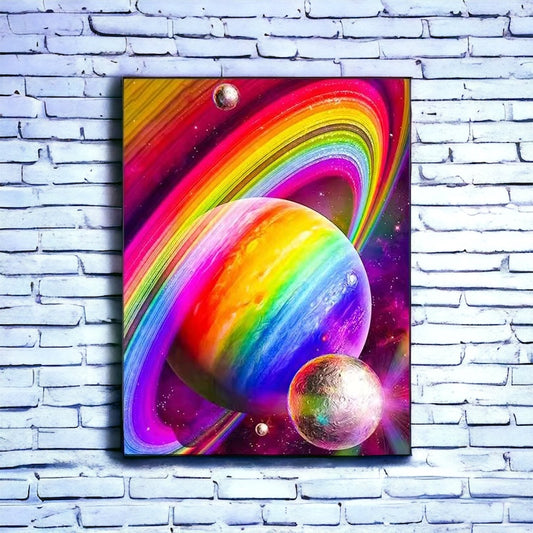 Rainbow Planet Diamond Art Kit