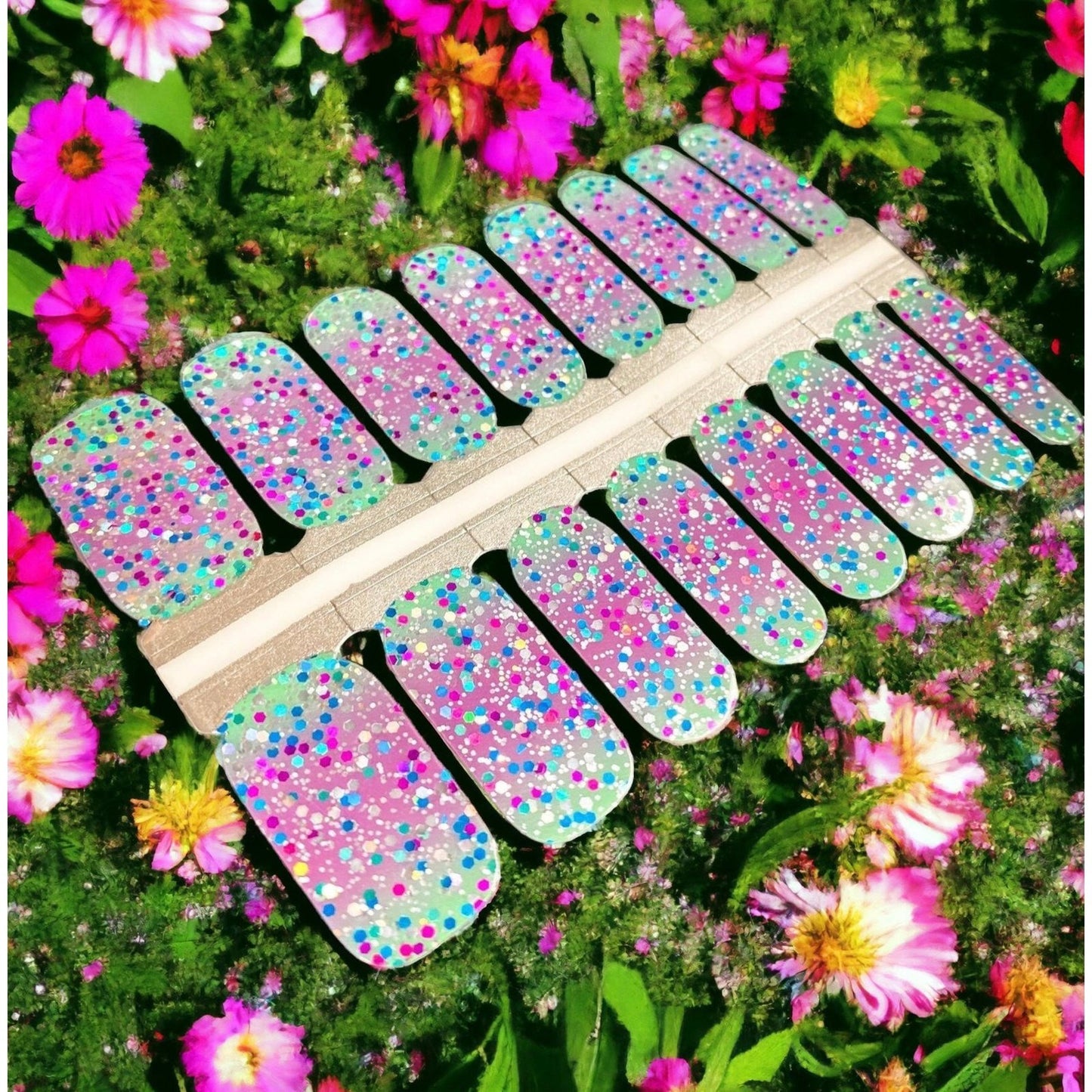 BeauMama Periwinkle Shimmer Nail Wraps