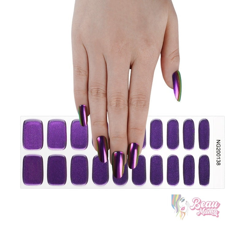 BeauMama Artists Palette Colour Changing Semi Cured Gel Nail Wraps