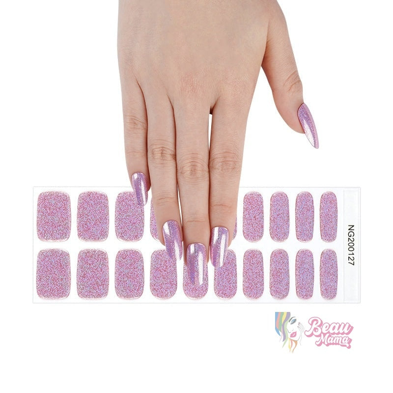 BeauMama Fairy Sparkle Semi Cured Gel Nail Wraps