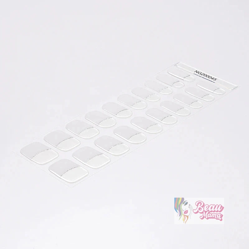 BeauMama French Tips Semi Cured Gel Nail Wraps