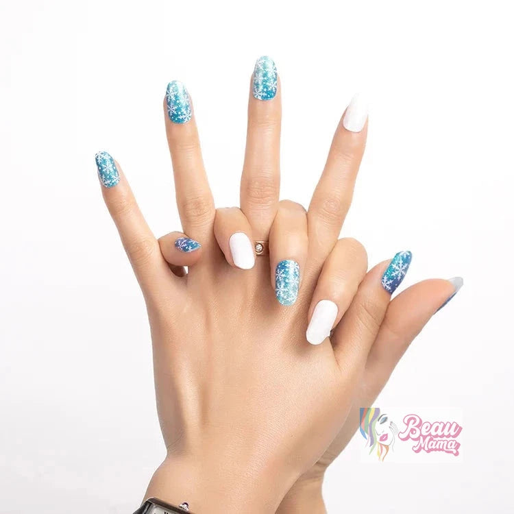 BeauMama Let it Snow Nail Wraps