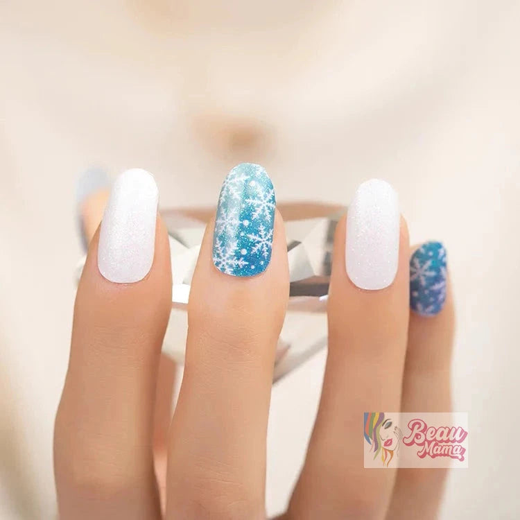 BeauMama Let it Snow Nail Wraps