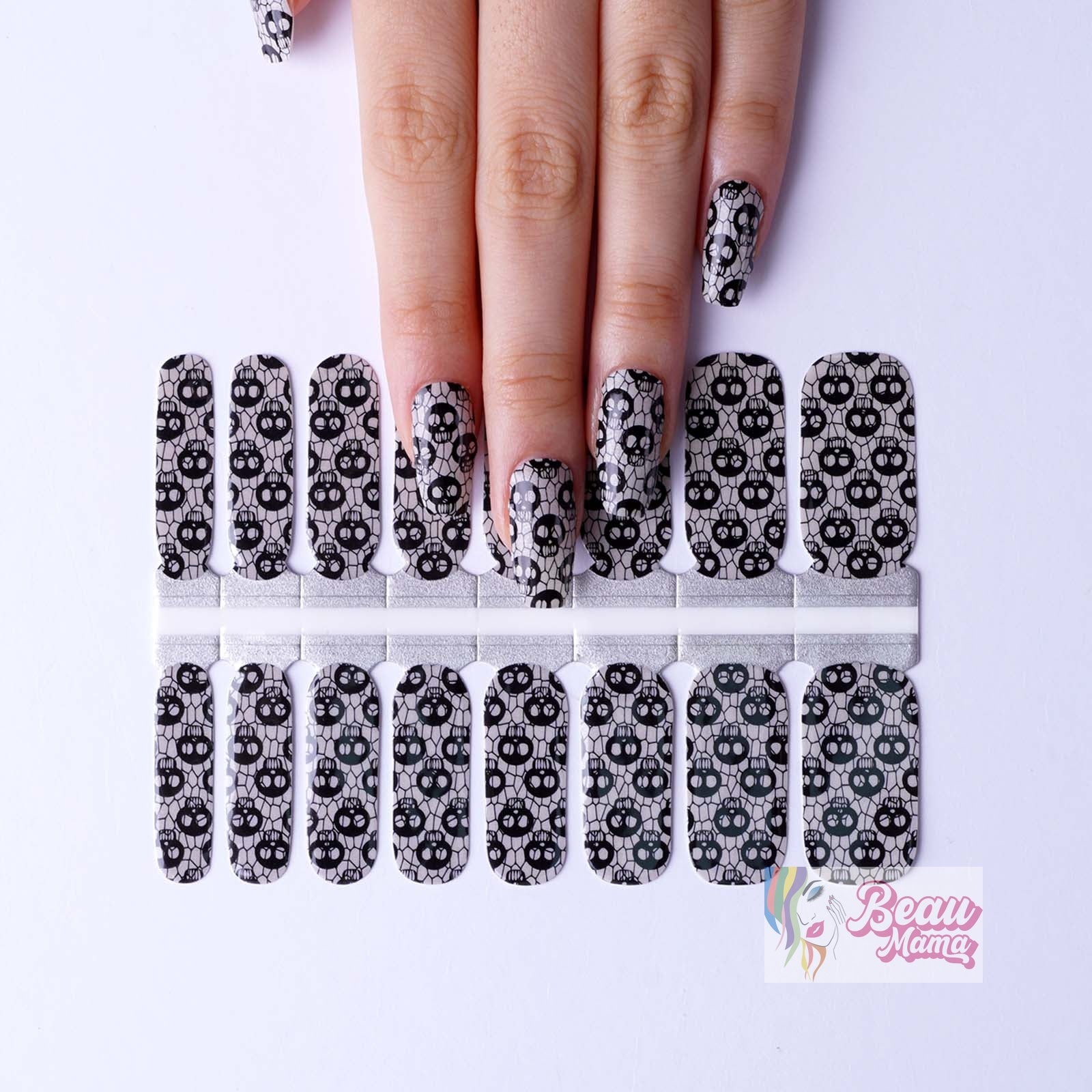 BeauMama Skellies Glow in the Dark Nail Wraps