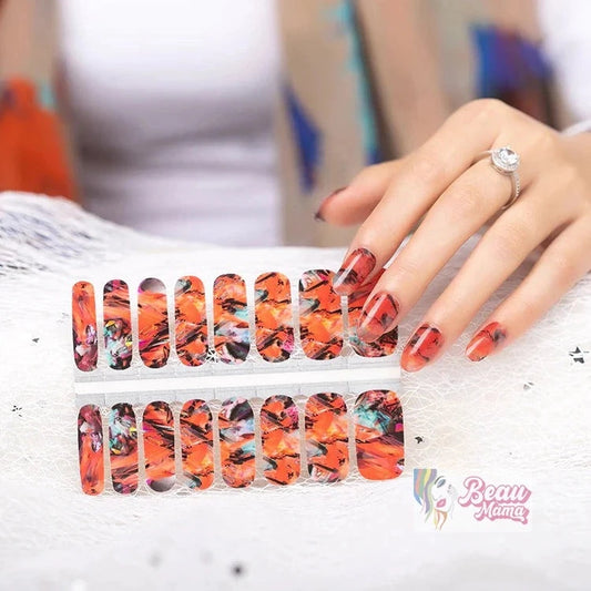 BeauMama Stormy Skies Nail Wraps