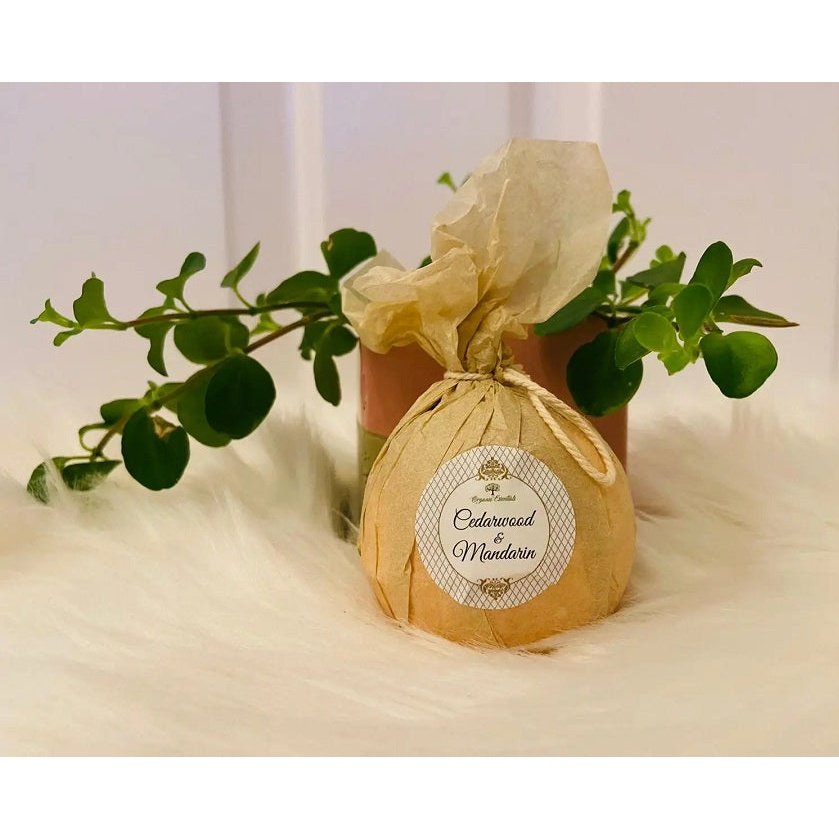 Organic Essentials Therapeutic Bath Bomb - Cedarwood & Mandarin