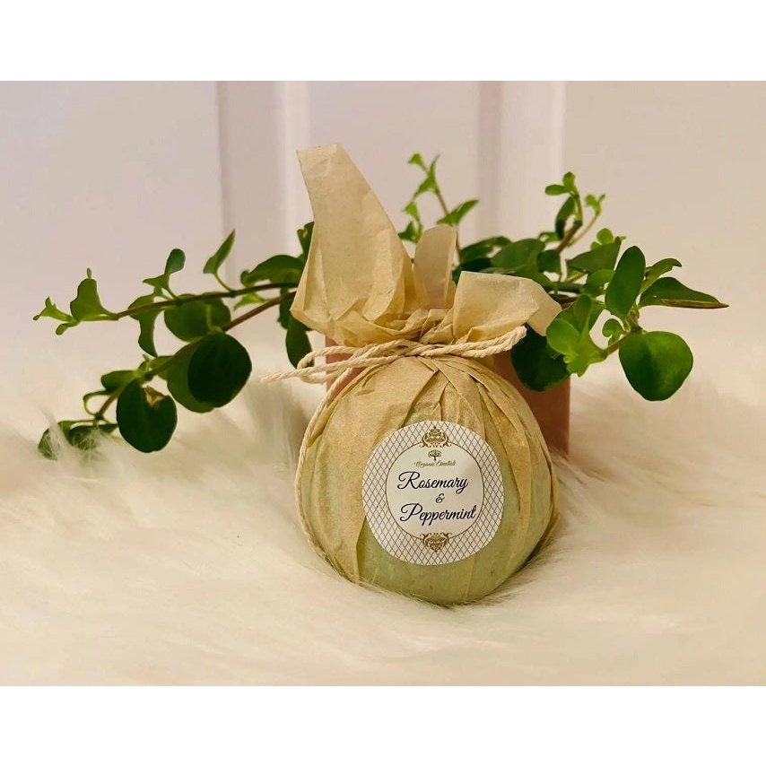 Organic Essentials Therapeutic Bath Bomb - Rosemary & Peppermint