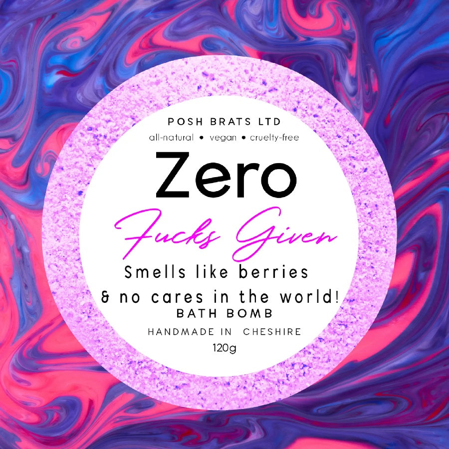 Posh Brats Zero Fucks Given Bath Bomb